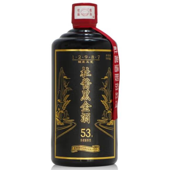 杜酱黑金酒实拍图