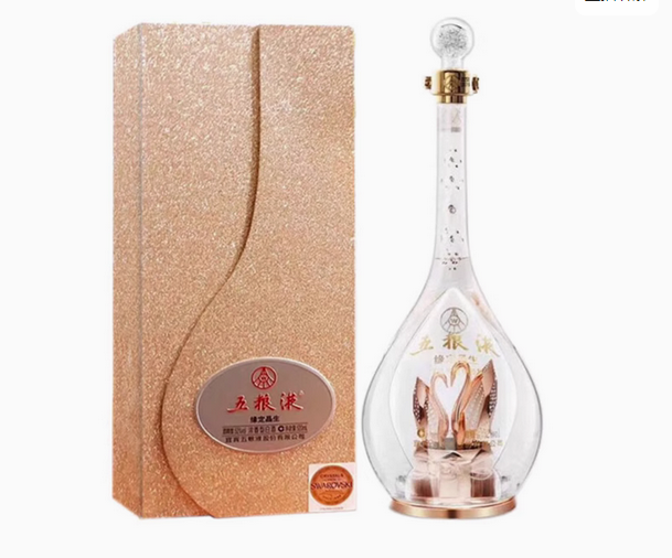五粮液缘定晶生酒（天鹅版）实拍图