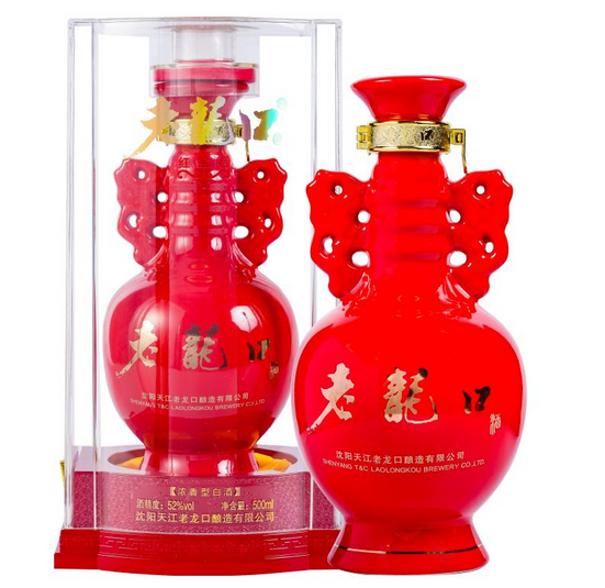 老龙口 红宝石酒实拍图