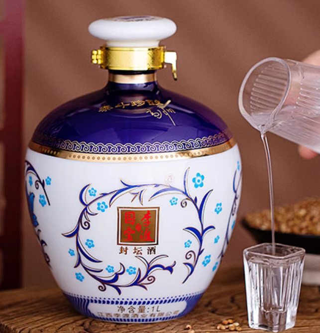 李渡青花封坛酒实拍图